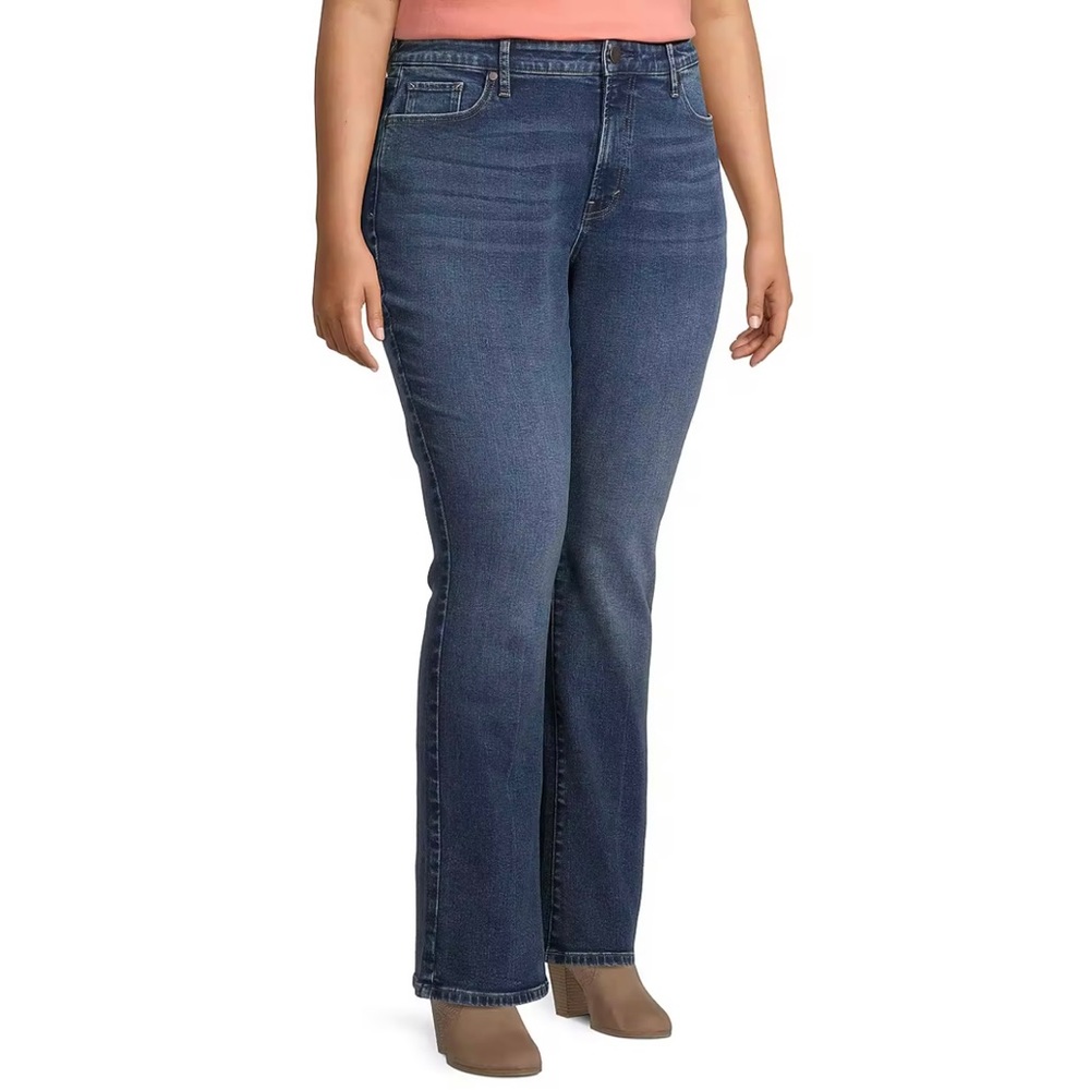 A.N.A High Rise Flare Jeans Dark Wash Stretch Denim Women’s Size 18W